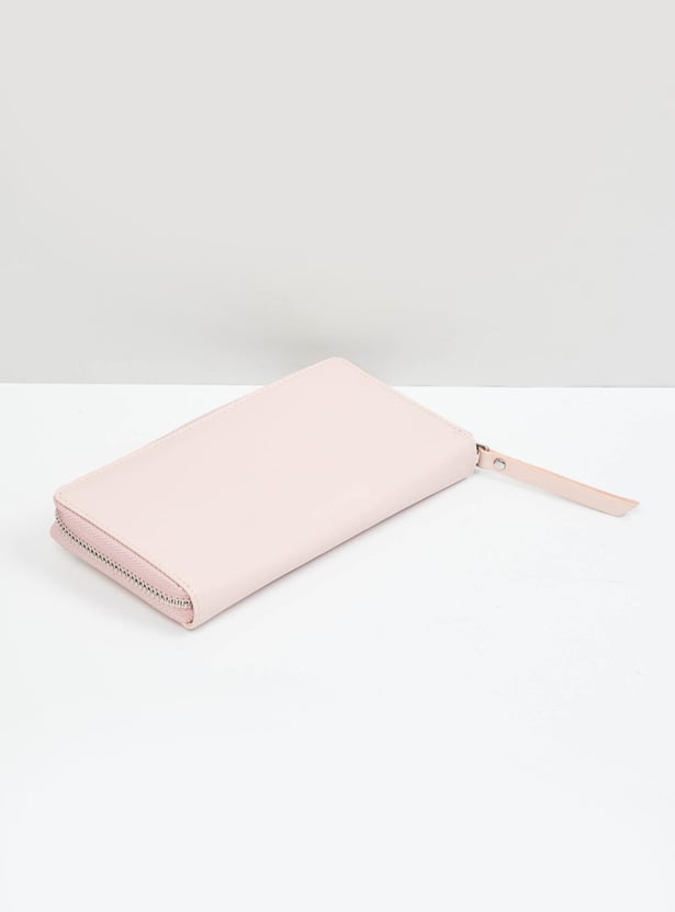 Women Solid Wallet with Card Holder