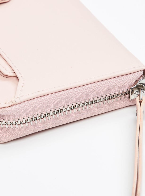 Women Solid Wallet with Card Holder