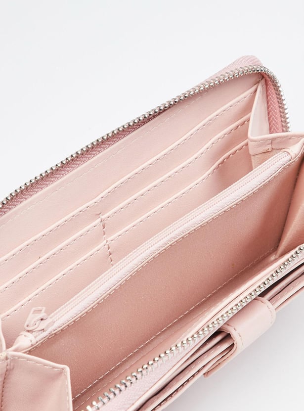 Women Solid Wallet with Card Holder