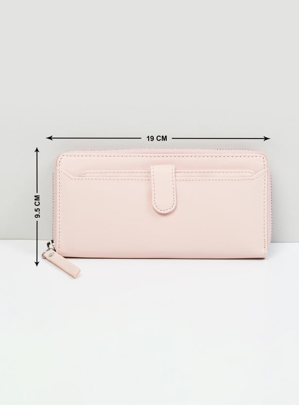 Women Solid Wallet with Card Holder