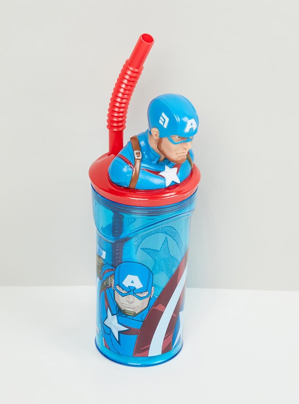 Kids Captain America Printed Sipper Tumbler