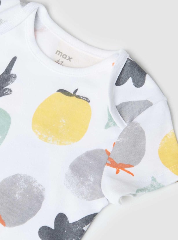 Boys Printed Bodysuit- Pack of 4