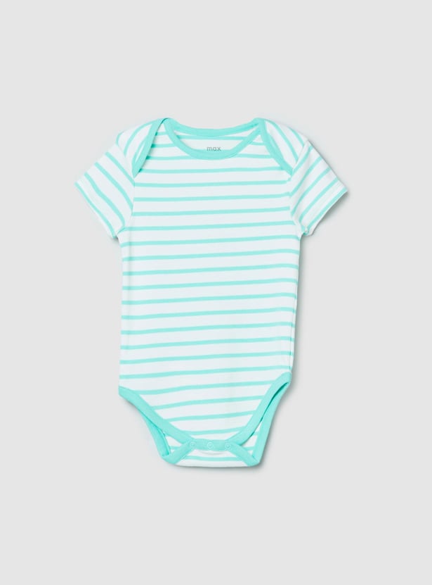 Boys Printed Bodysuit- Pack of 4