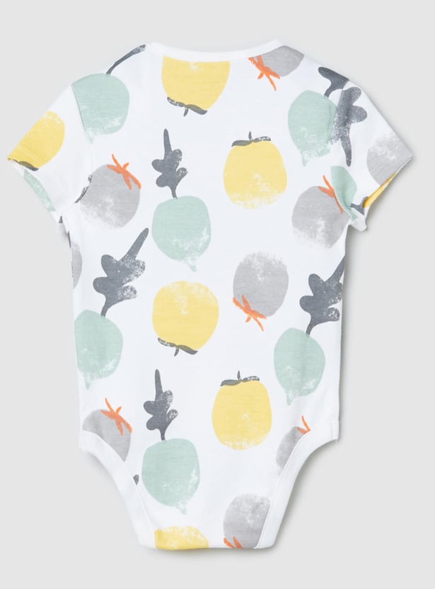 Boys Printed Bodysuit- Pack of 4