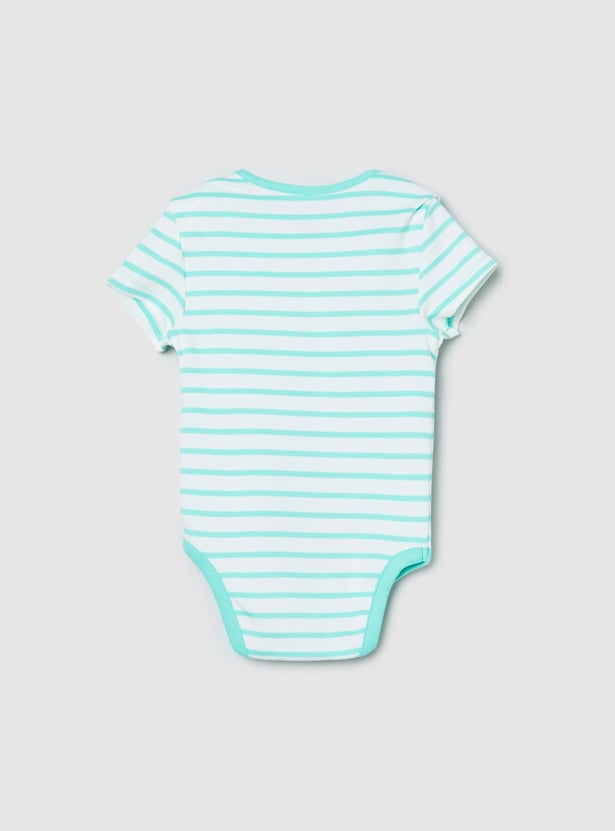 Boys Printed Bodysuit- Pack of 4