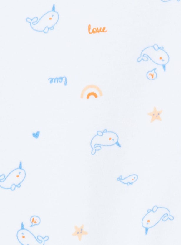 Girls Printed Bodysuit- Pack of 4