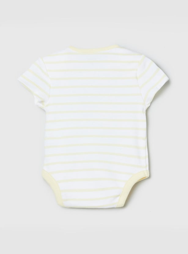 Girls Printed Bodysuit- Pack of 4