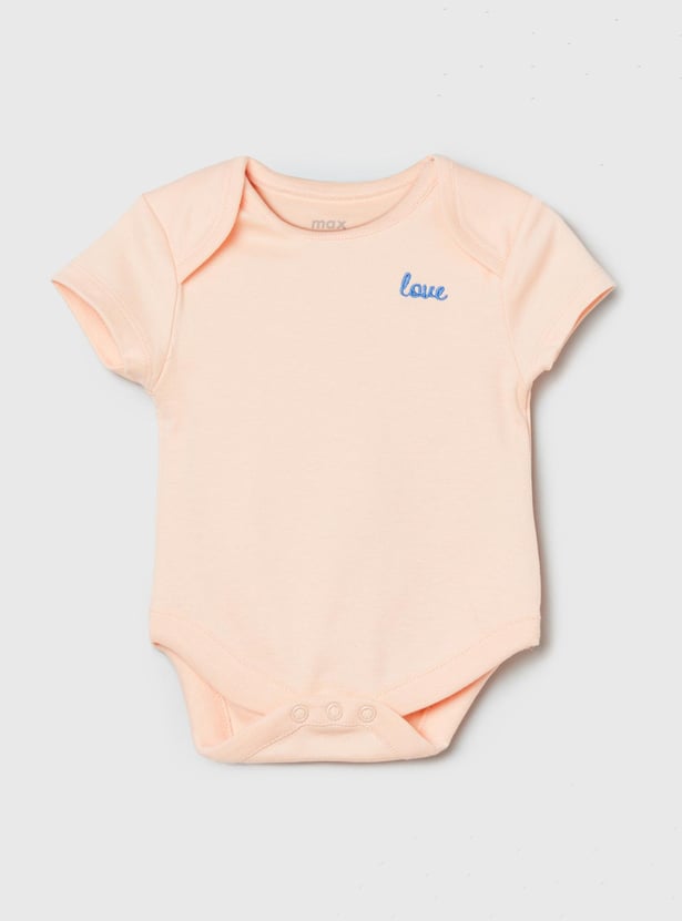 Girls Printed Bodysuit- Pack of 4