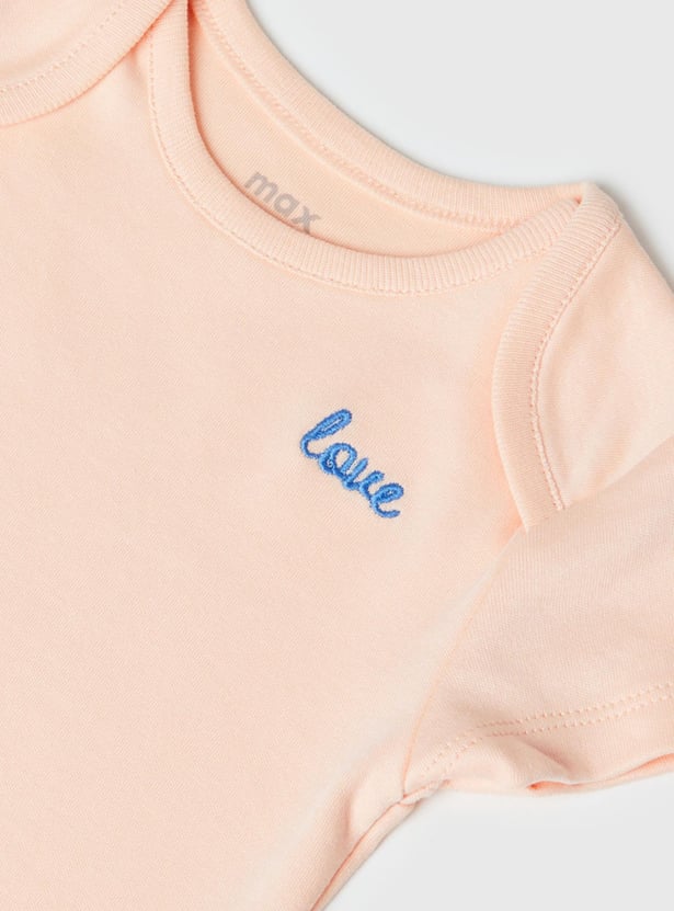 Girls Printed Bodysuit- Pack of 4