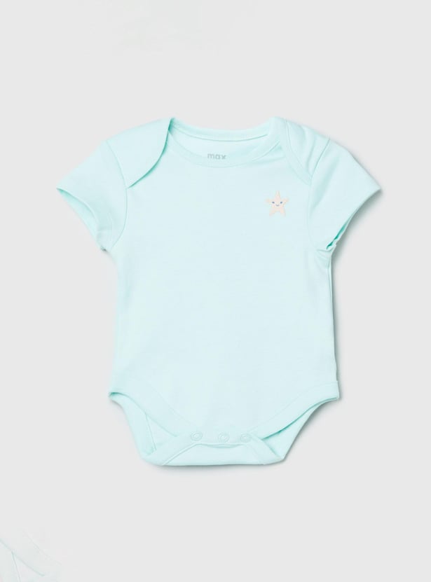 Girls Printed Bodysuit- Pack of 4