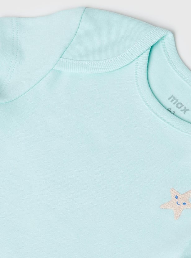 Girls Printed Bodysuit- Pack of 4