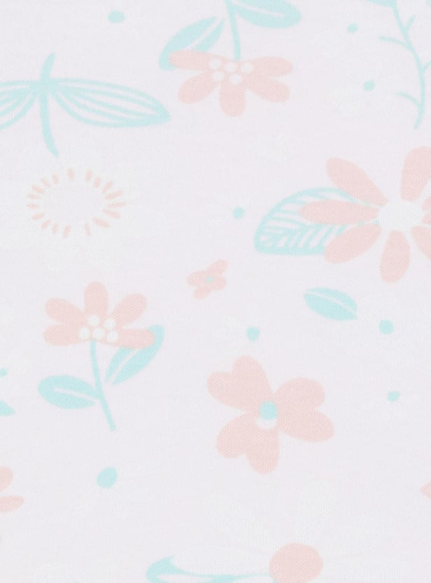 Girls Printed T-shirt With Pyjamas