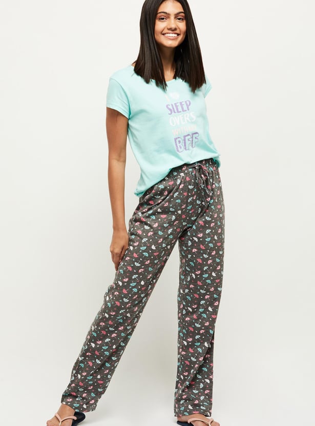 Women Printed Regular Fit Pyjamas
