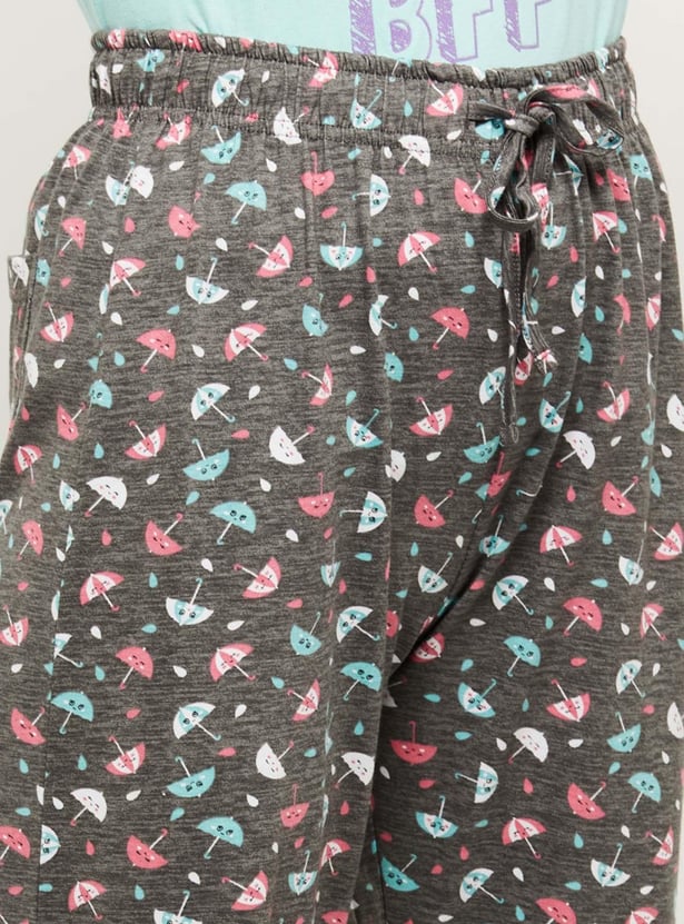 Women Printed Regular Fit Pyjamas