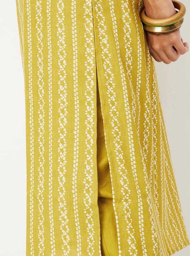 Women Printed Kurta Set with Straight Pants