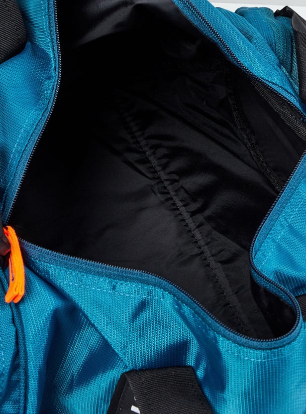 Men Printed Zip Closure Gym Bag