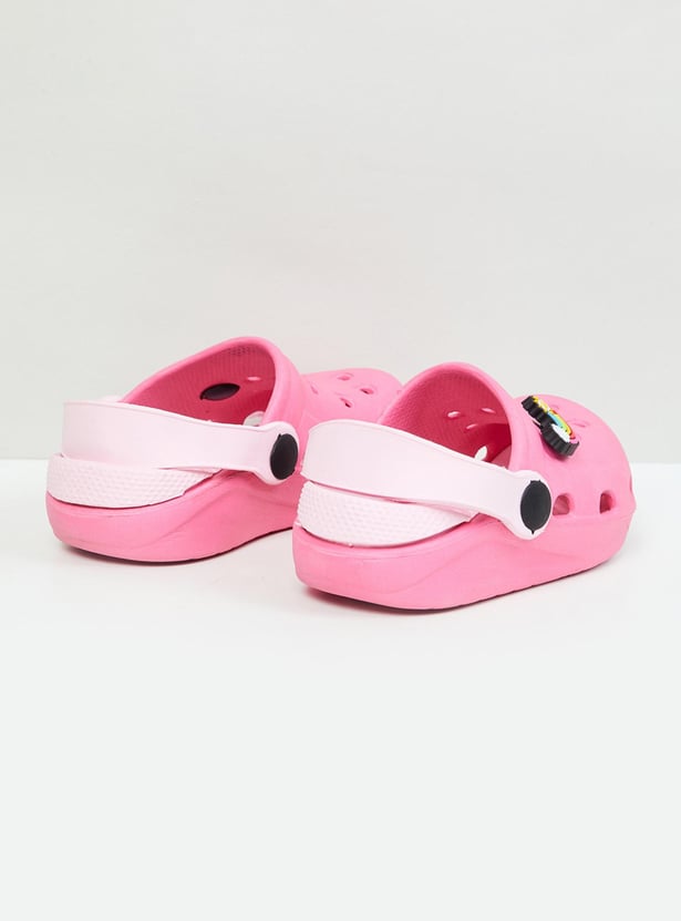 Girls Applique Detail Clogs