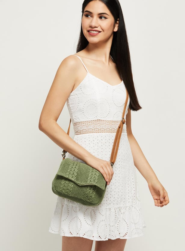 Women Textured Sling Bag
