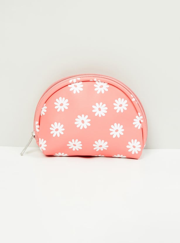 MAX Women Printed Zip-Closure Pouch - Set of 3