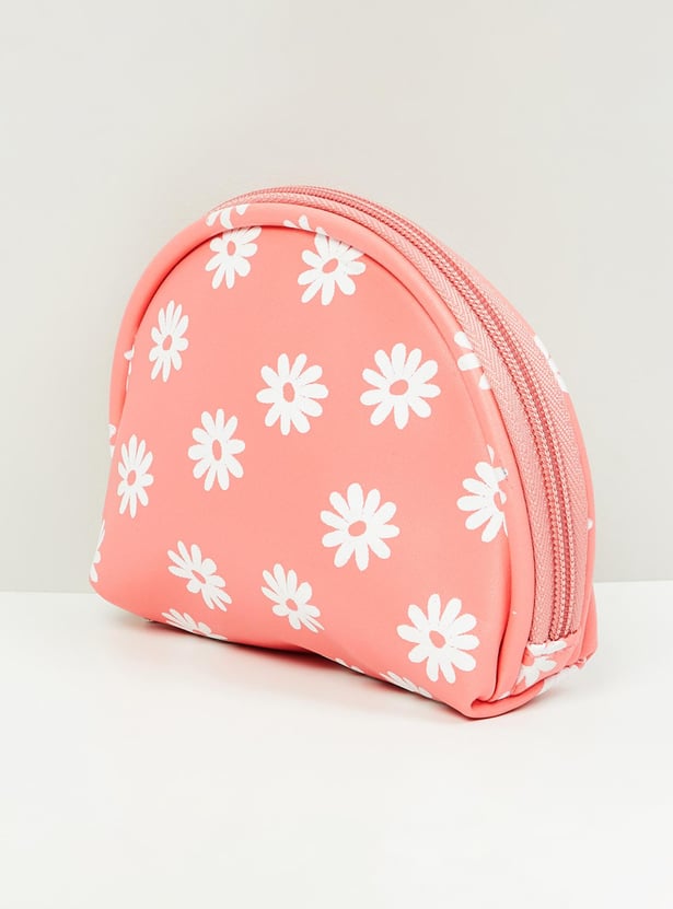 MAX Women Printed Zip-Closure Pouch - Set of 3