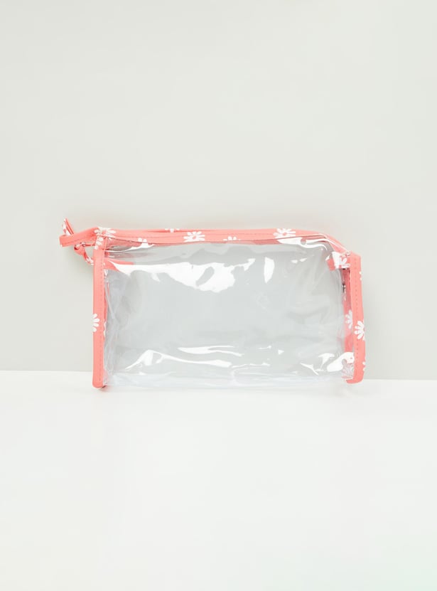 MAX Women Printed Zip-Closure Pouch - Set of 3