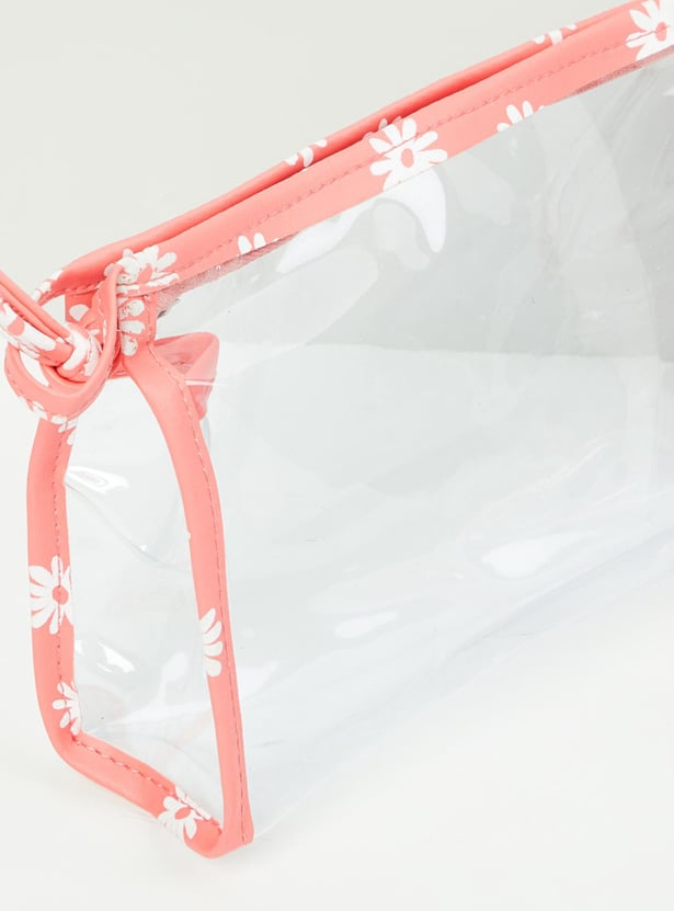 MAX Women Printed Zip-Closure Pouch - Set of 3