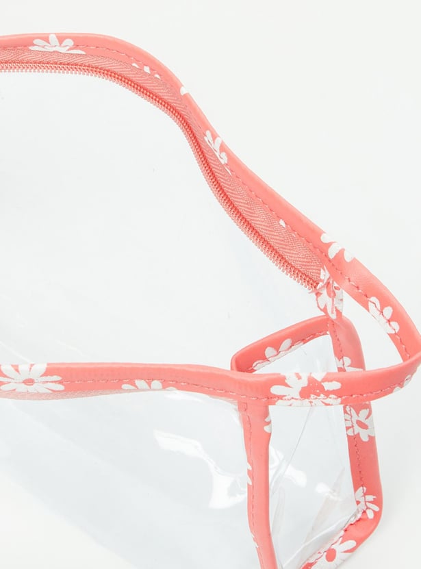 MAX Women Printed Zip-Closure Pouch - Set of 3