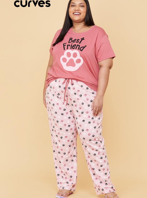 Buy Women Printed T-shirt And Pyjamas Online At Just Rs. 999.0 ...