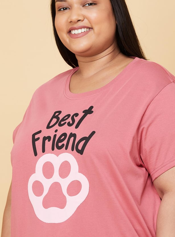 Women Printed T-shirt and Pyjamas