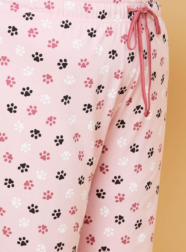 Women Printed T-shirt and Pyjamas