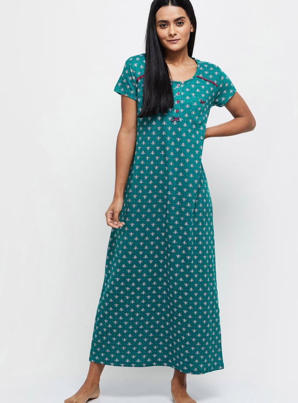 Women Printed Nightgown