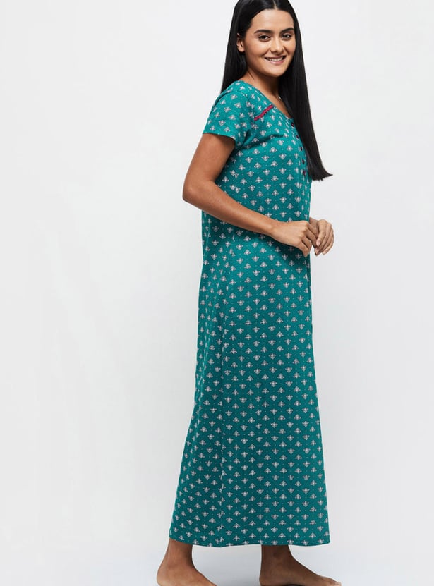 Women Printed Nightgown
