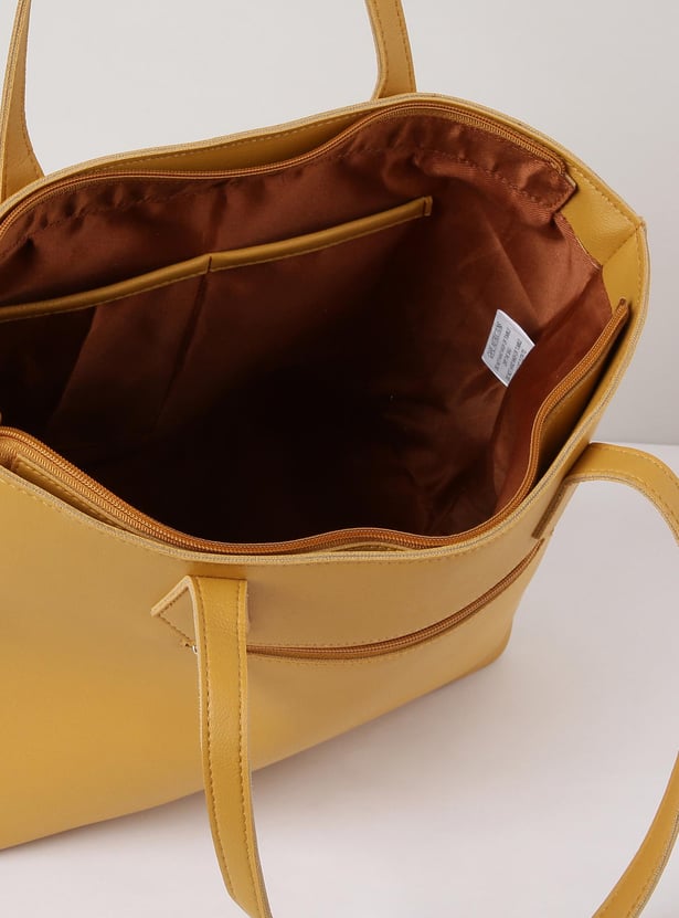 Women Solid Tote Bag