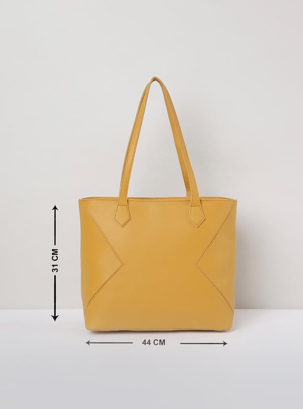 Women Solid Tote Bag