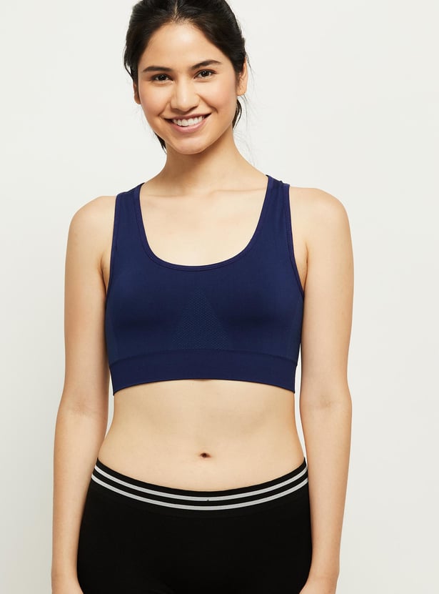 Women Textured Sports Bra - Pack of 2