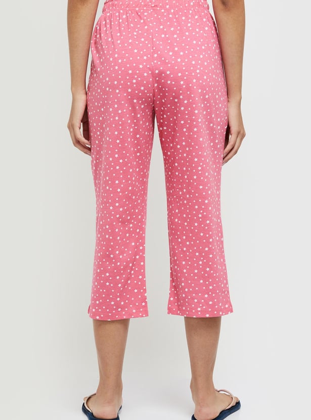 Women Printed Elasticated Capris