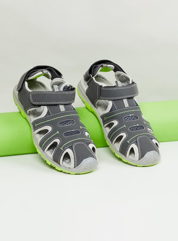 Boys Colourblocked Open-Toe Sandals