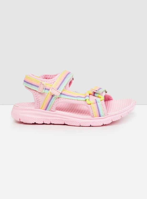 Girls Printed Velcro Strap Floaters