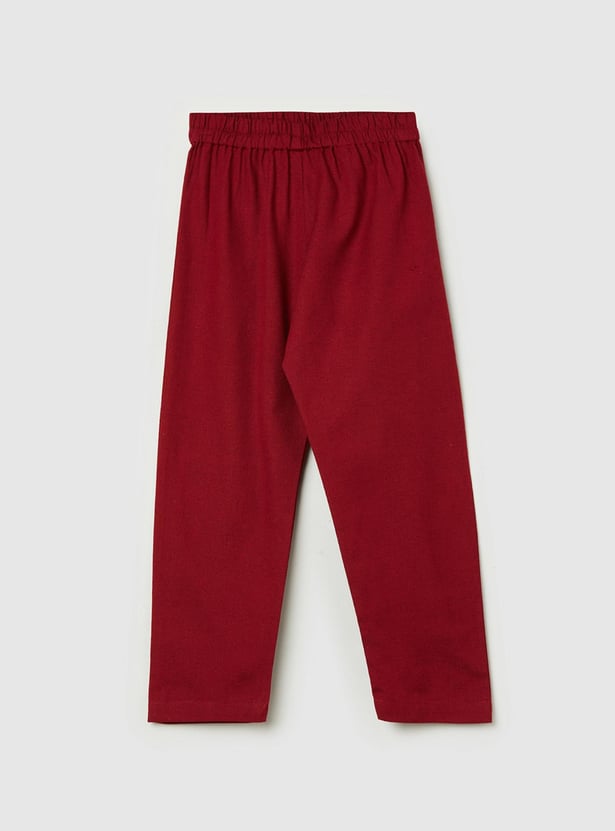 Boys Solid Elasticated Pyjamas 