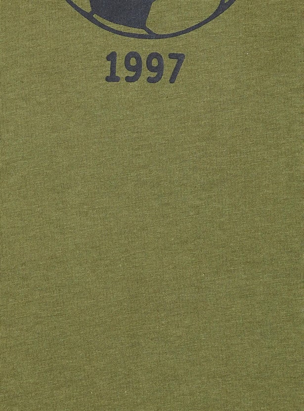 Boys Pure Cotton Printed T-shirt