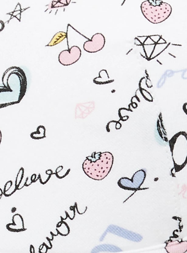 Women Printed Padded Non-Wired T-shirt Bra - Pack of 2