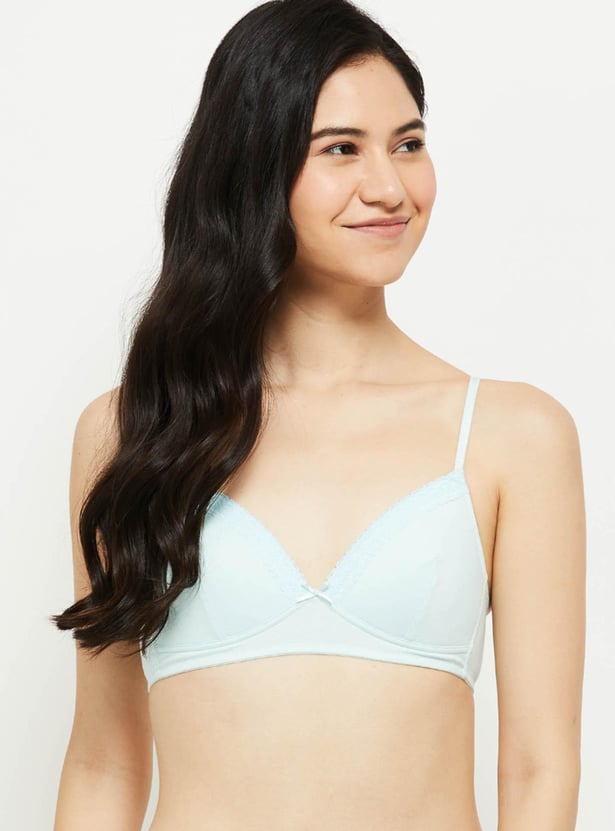 Women Printed Padded Non-Wired T-shirt Bra - Pack of 2