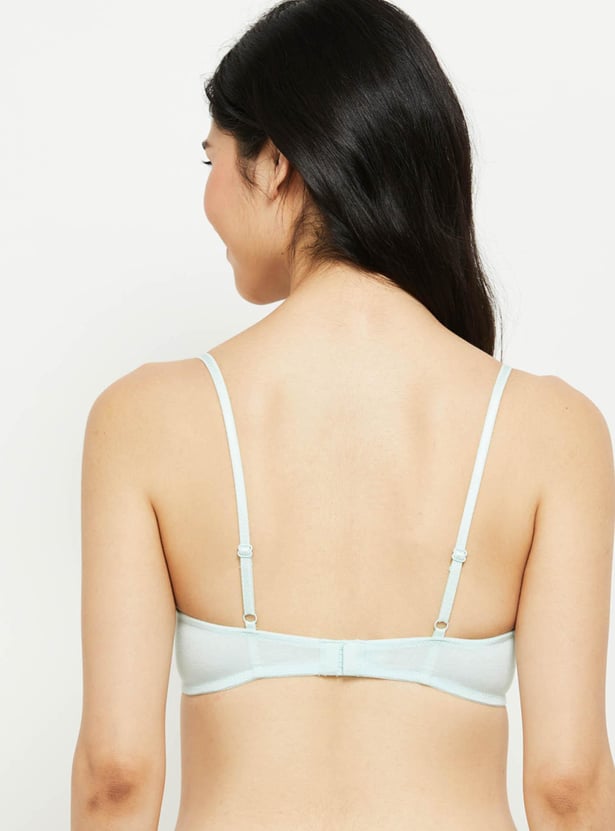 Women Printed Padded Non-Wired T-shirt Bra - Pack of 2