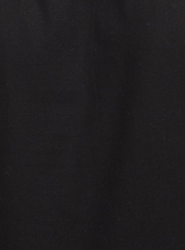 Boys Solid Long Sleeve Casual Shirt