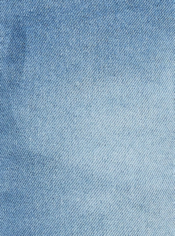 Boys Cotton Stonewashed Slim-Fit Jeans