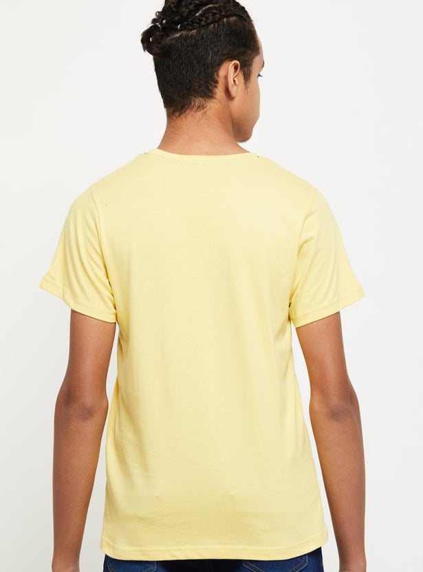 Boys Printed Crew Neck T-shirt
