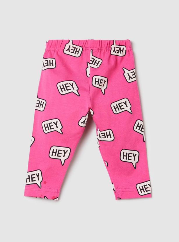 Girls Printed 3/4th Leggings