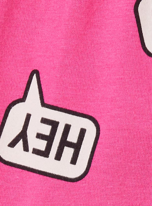 Girls Printed 3/4th Leggings