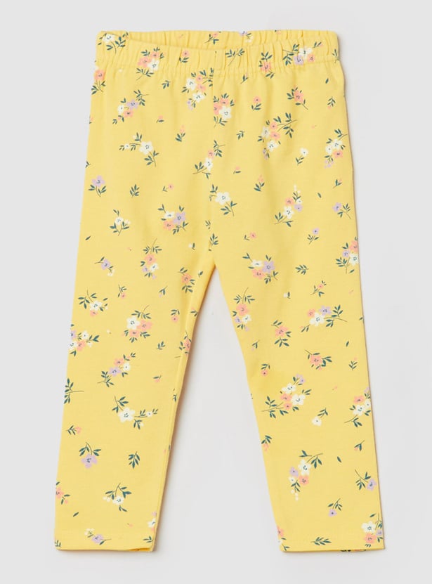 Girls Printed 3/4th Leggings
