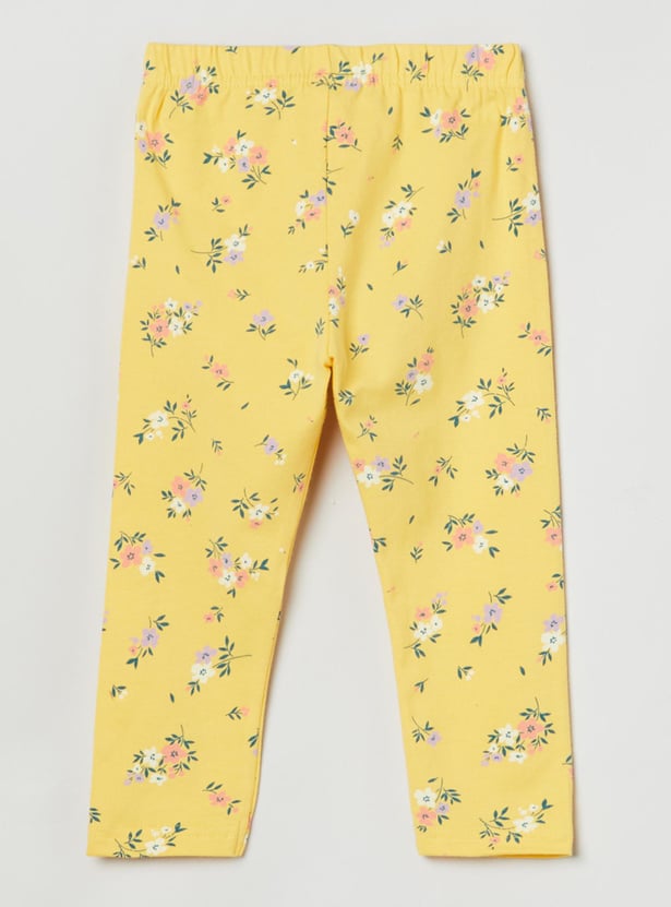 Girls Printed 3/4th Leggings